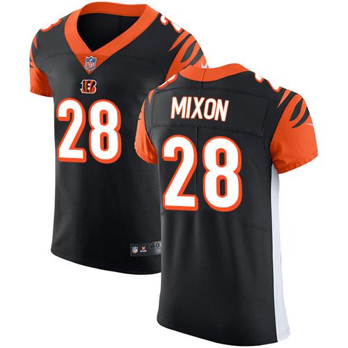 Nike Bengals #28 Joe Mixon Black Team Color Men's Stitched NFL Vapor Untouchable Elite Jersey - Click Image to Close